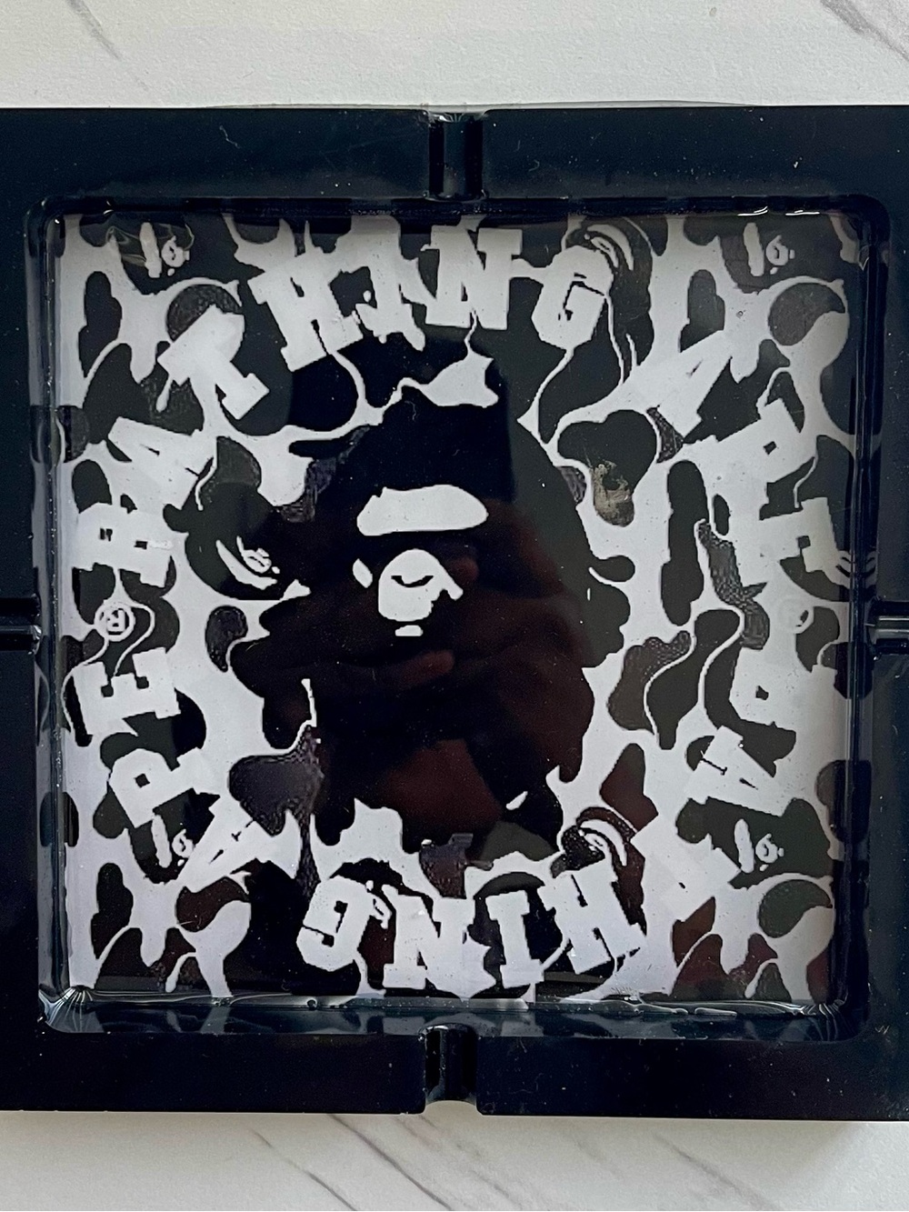 Bathing Gorilla Ape Camo XL Ashtray
